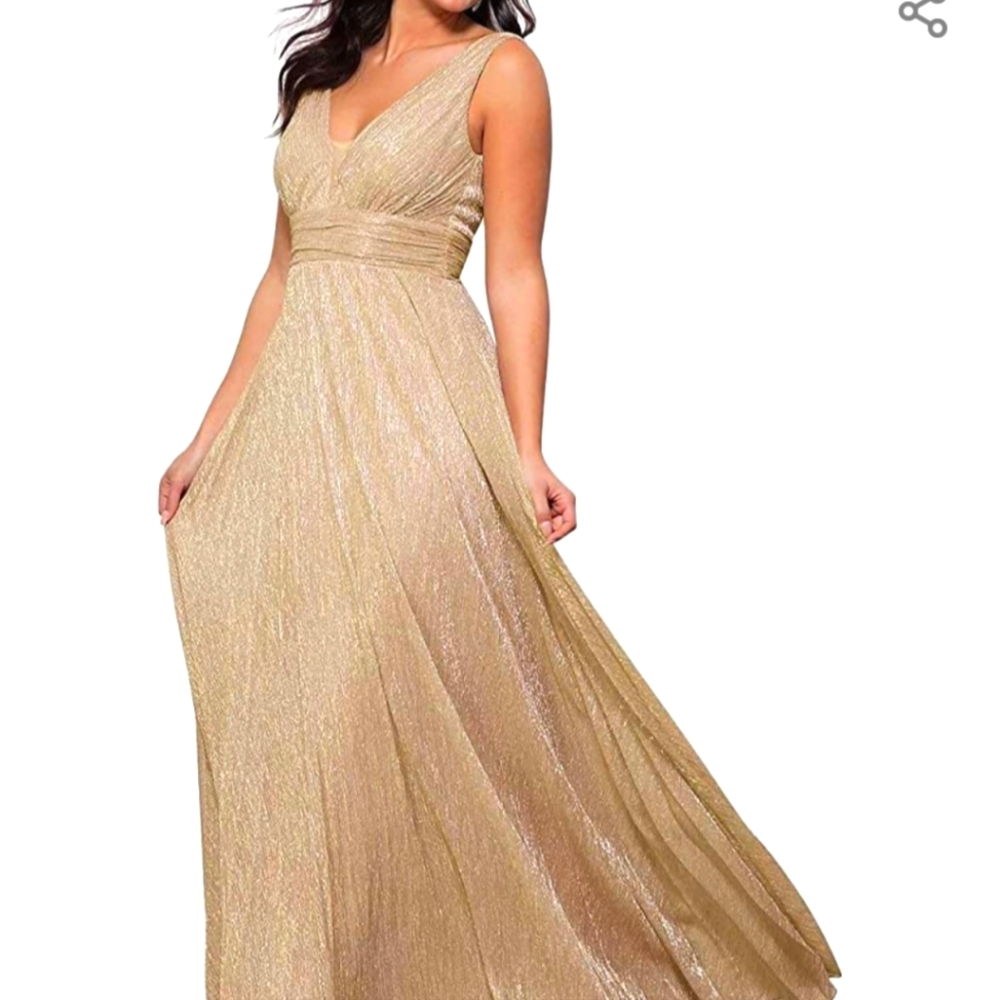 Womens gold dress